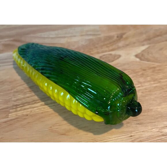 Hand Blown Glass Vegetables Set of 4 - Orange Pumpkin Red Chili Green Bell Peppe - Picture 14 of 16